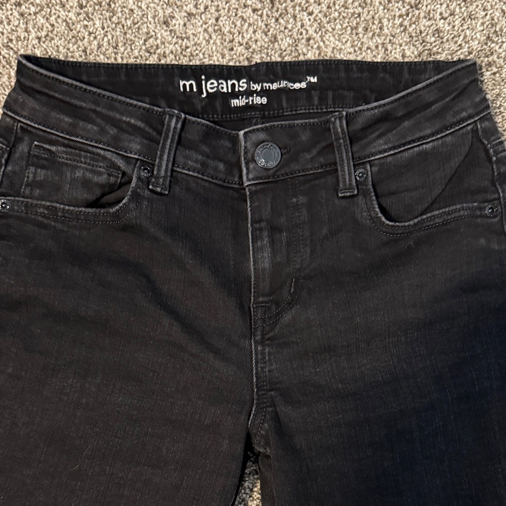 Maurices Women's Slim Bootcut Black Mid-Rise Jeans